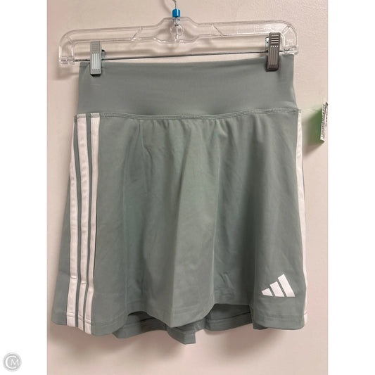 Athletic Skort By Adidas In Green, Size: S