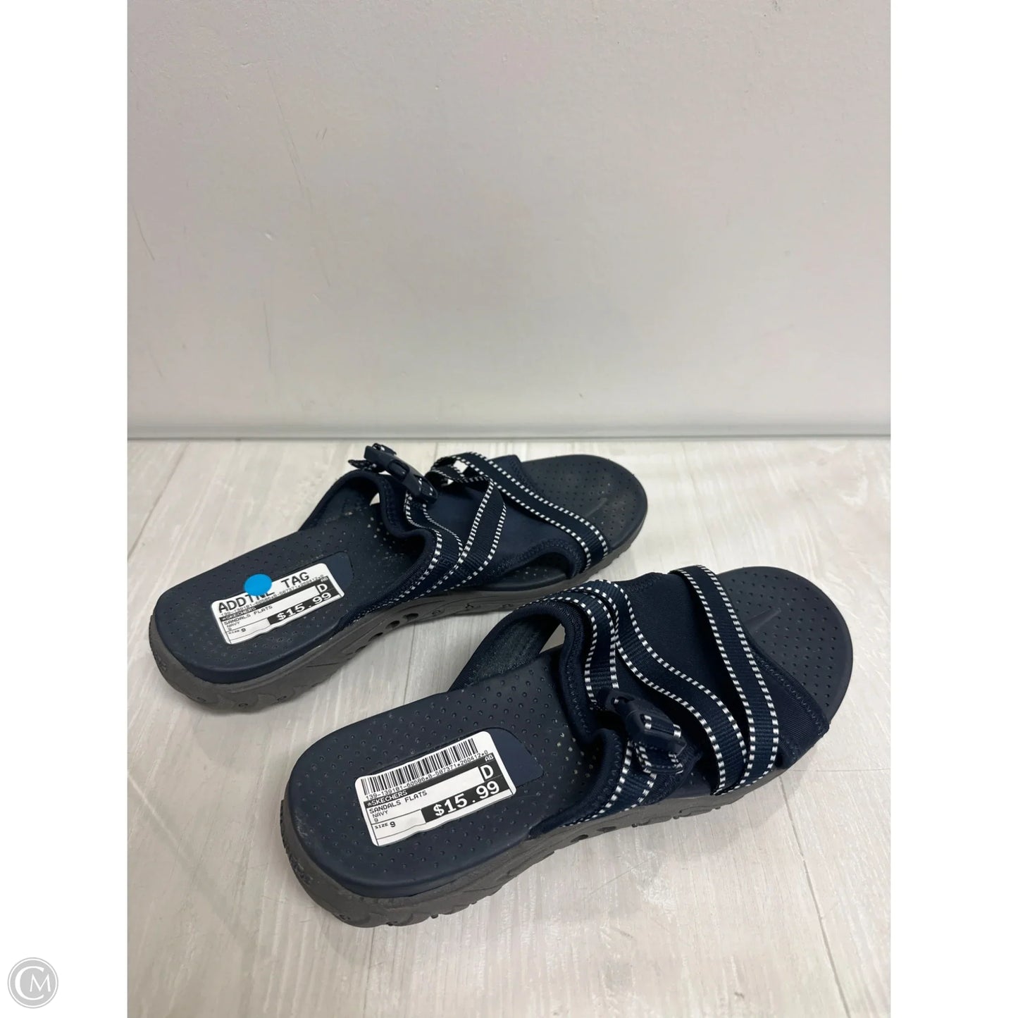Sandals Flats By Skechers In Navy, Size: 9