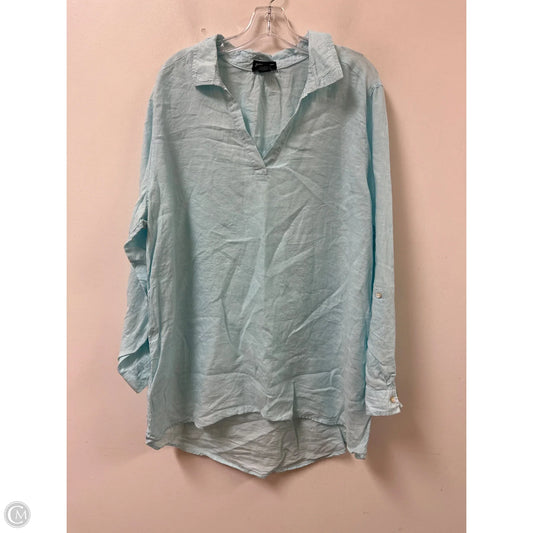 Tunic Long Sleeve By Jones New York In Blue, Size: 2x