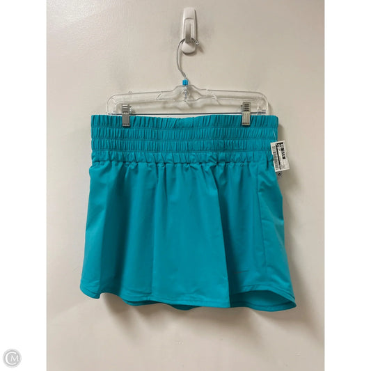 Athletic Shorts By Nike In Aqua, Size: L