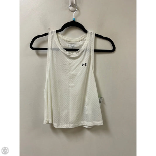 Athletic Tank Top By Under Armour In Cream, Size: L