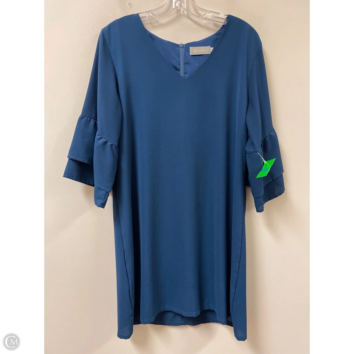 Dress Casual Midi By Clothes Mentor In Blue, Size: L