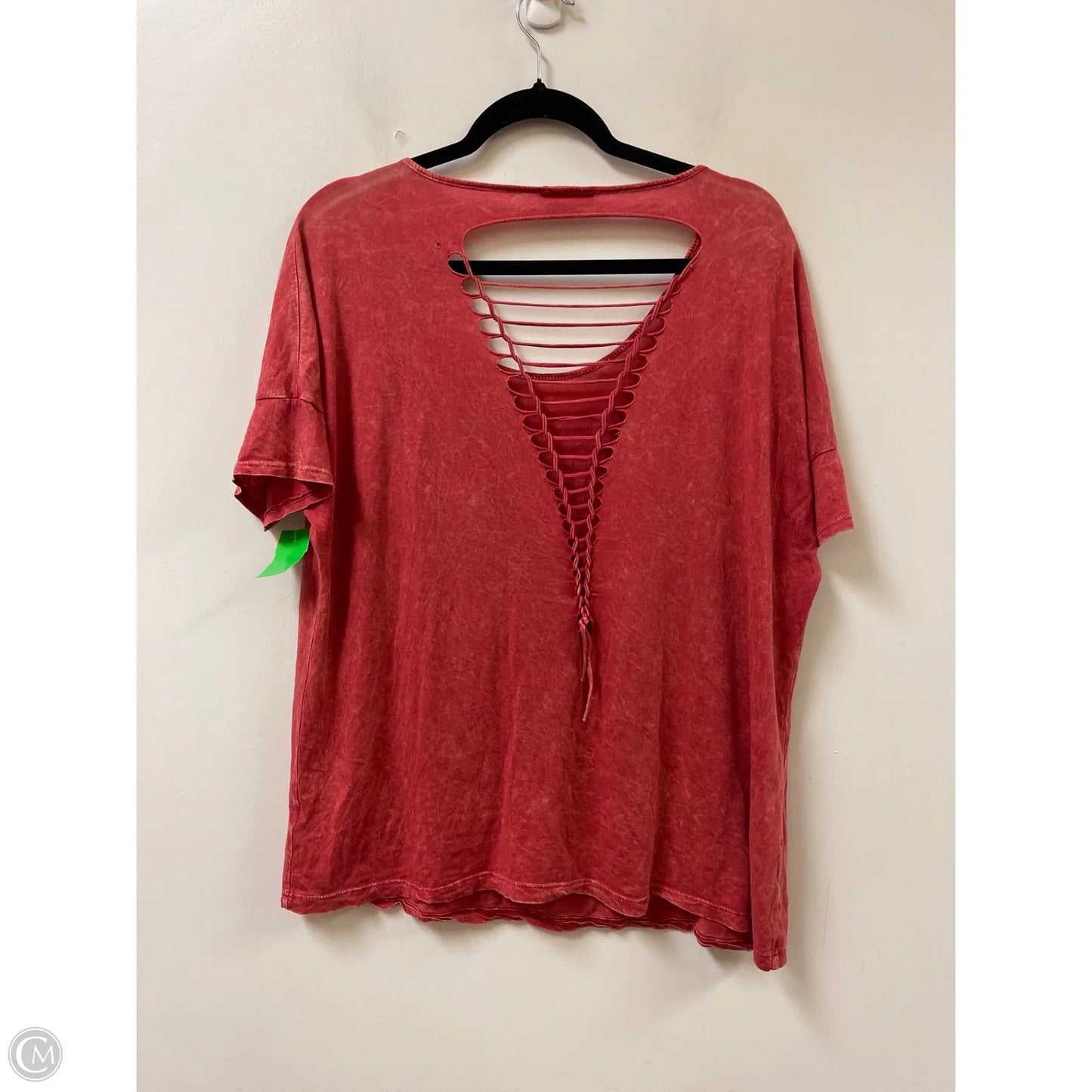 Top Short Sleeve By T Party In Red, Size: L