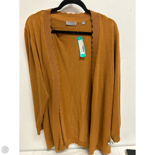 Cardigan By Evolution In Yellow, Size: 3x