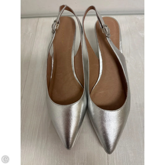 Shoes Heels Kitten By Halogen In Silver, Size: 6