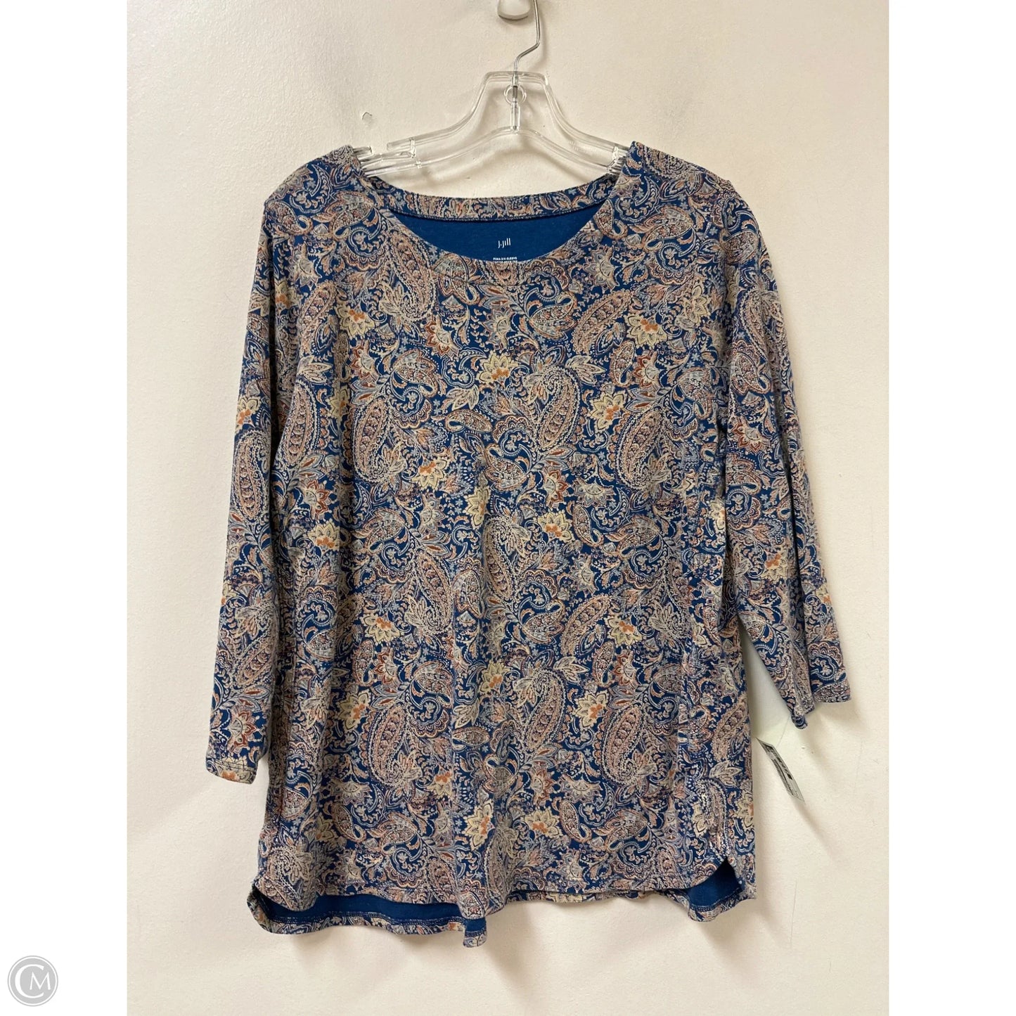 Top Long Sleeve By J. Jill In Blue, Size: L