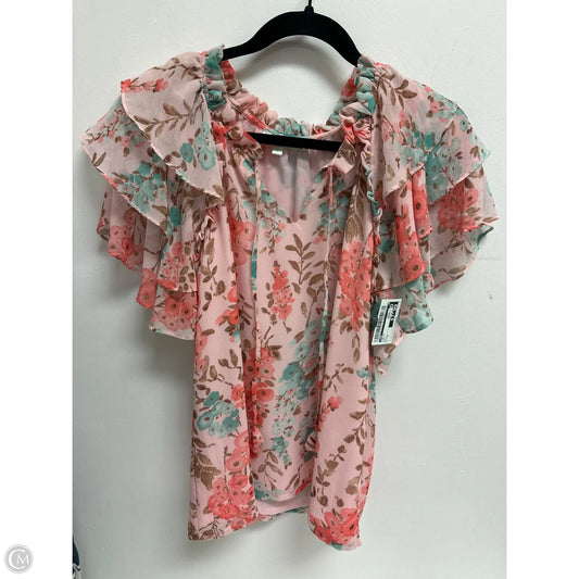 Top Short Sleeve By Jade In Pink, Size: S