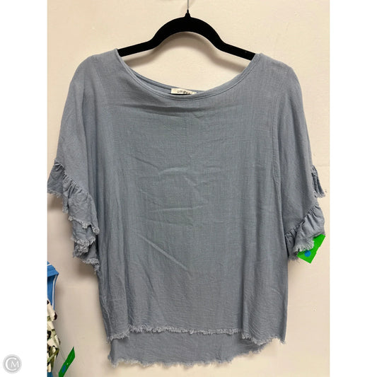 Top Short Sleeve By Umgee In Blue, Size: M