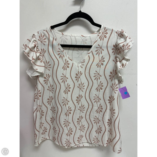 Top Sleeveless By Shein In White, Size: L