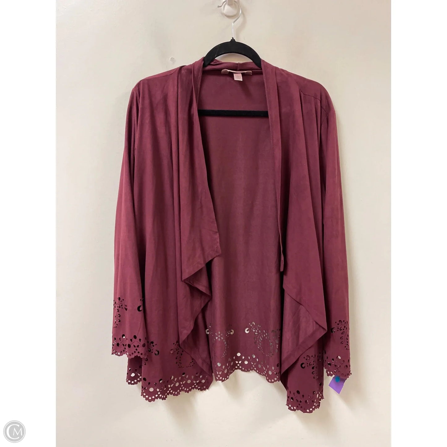 Cardigan By Krazy Kat In Red, Size: Xl