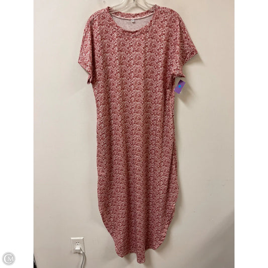 Dress Casual Maxi By Clothes Mentor In Pink, Size: Xl