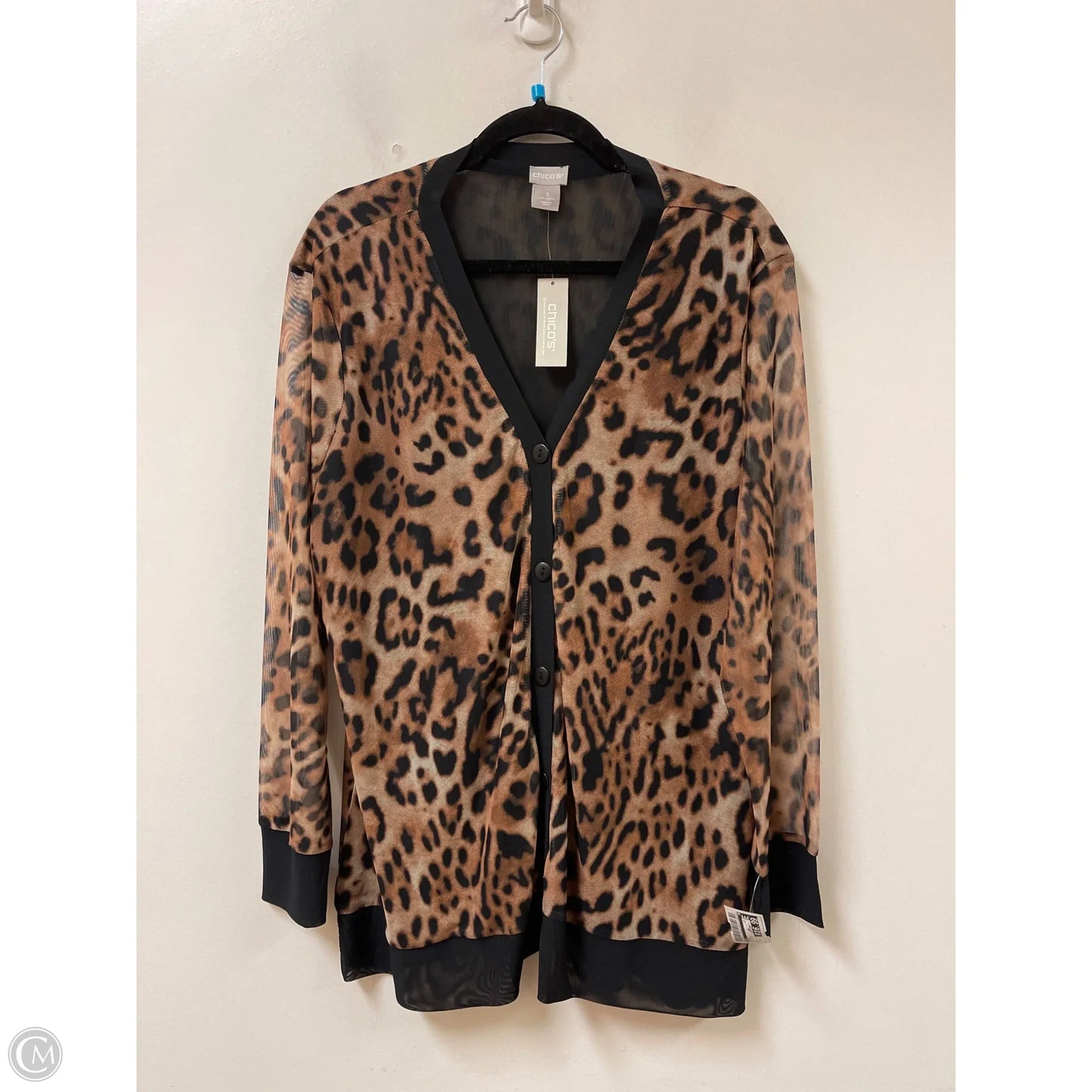Cardigan By Chicos In Animal Print, Size: Xl