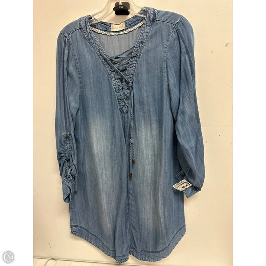 Dress Casual Short By Altard State In Blue Denim, Size: L