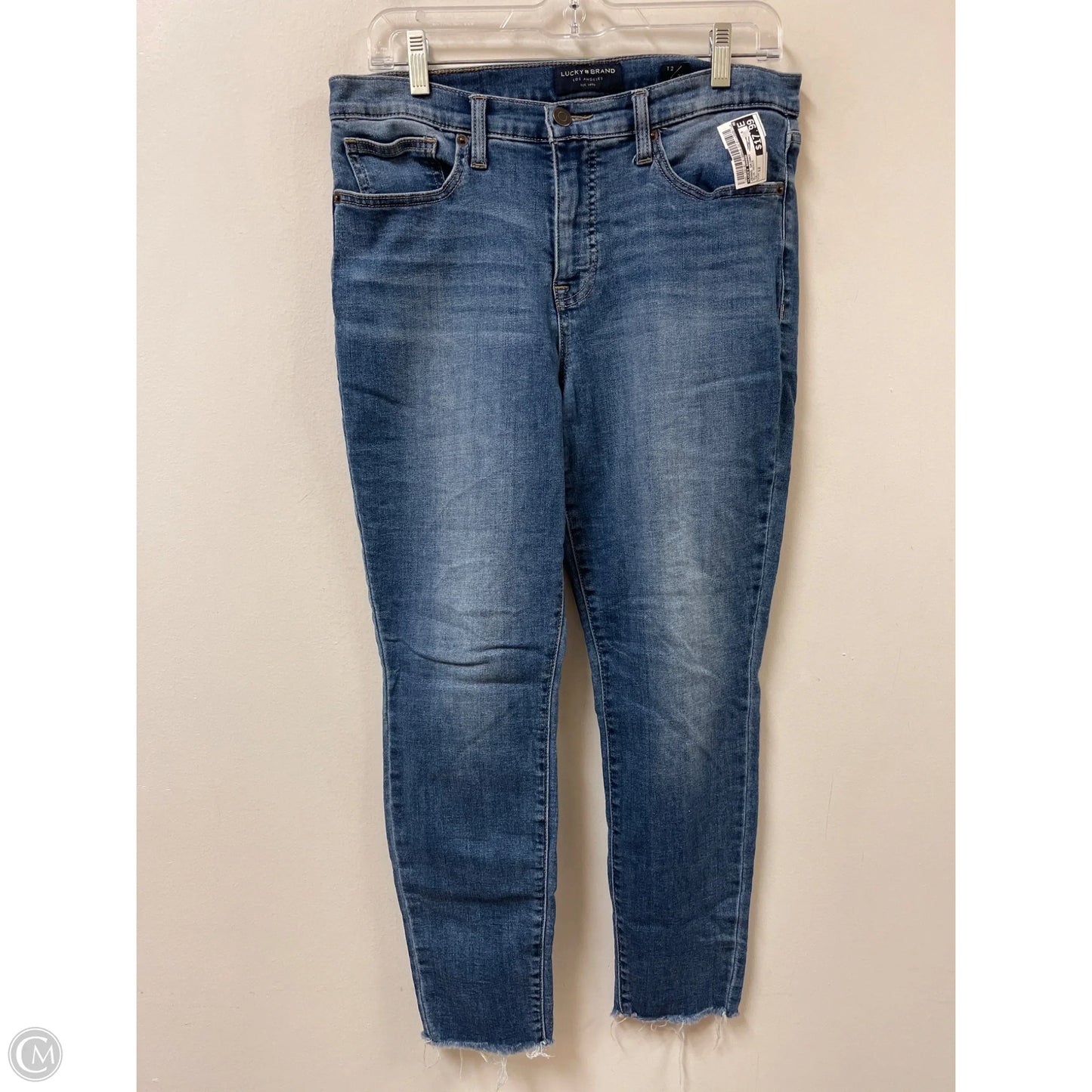 Jeans Skinny By Lucky Brand In Blue Denim, Size: 12