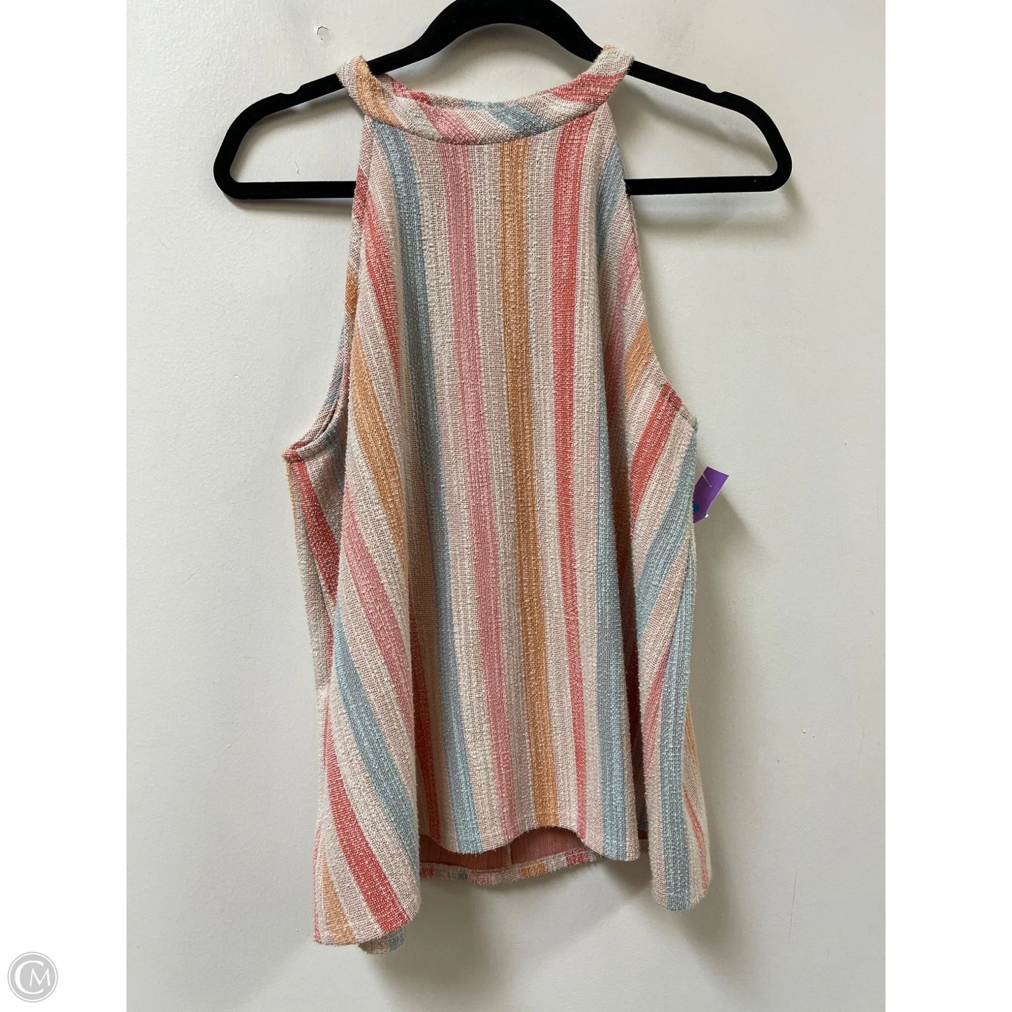 Top Sleeveless By W5 In Striped Pattern, Size: Xl