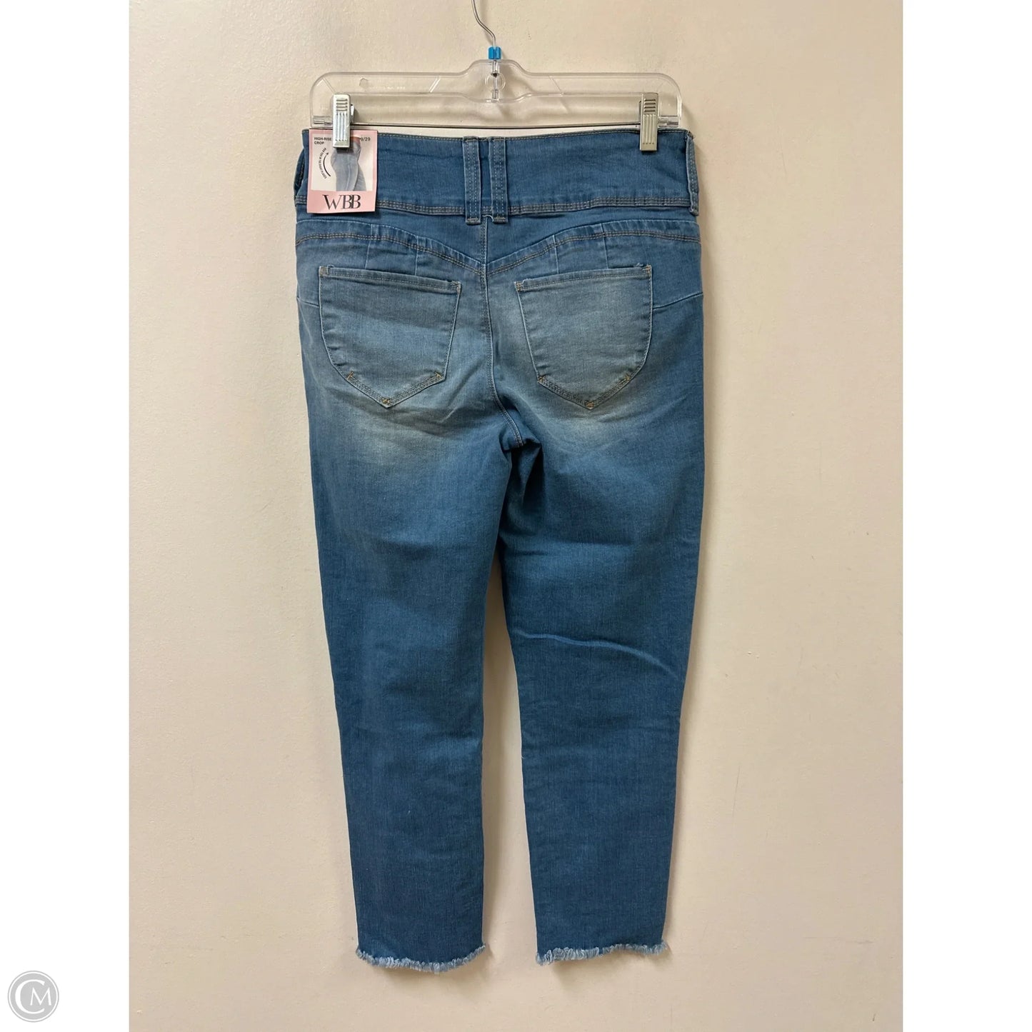 Jeans Cropped By Ymi In Blue Denim, Size: 8