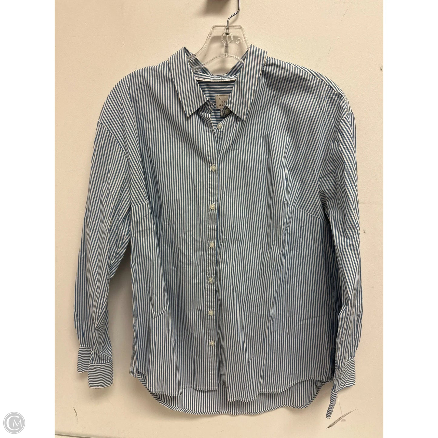 Top Long Sleeve By A New Day In Blue, Size: Xl