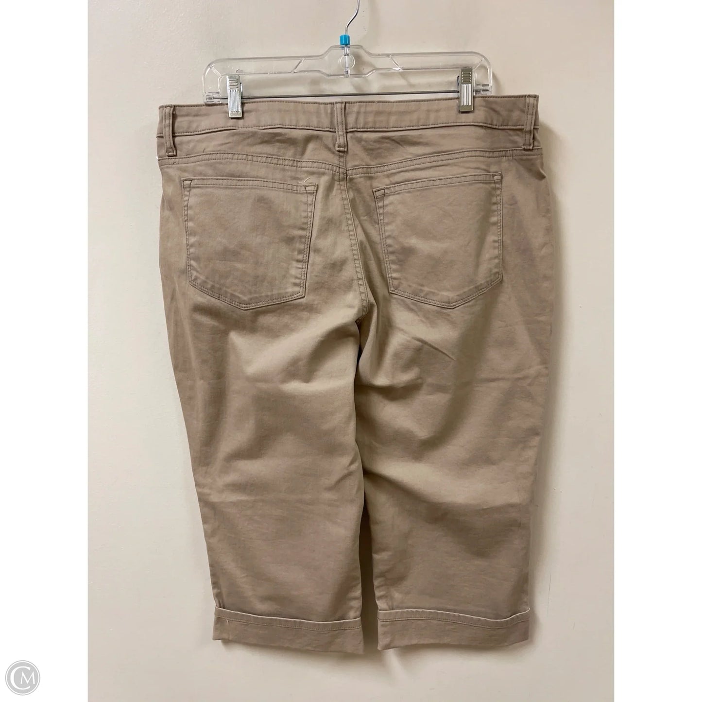 Capris By Lee In Tan, Size: 16