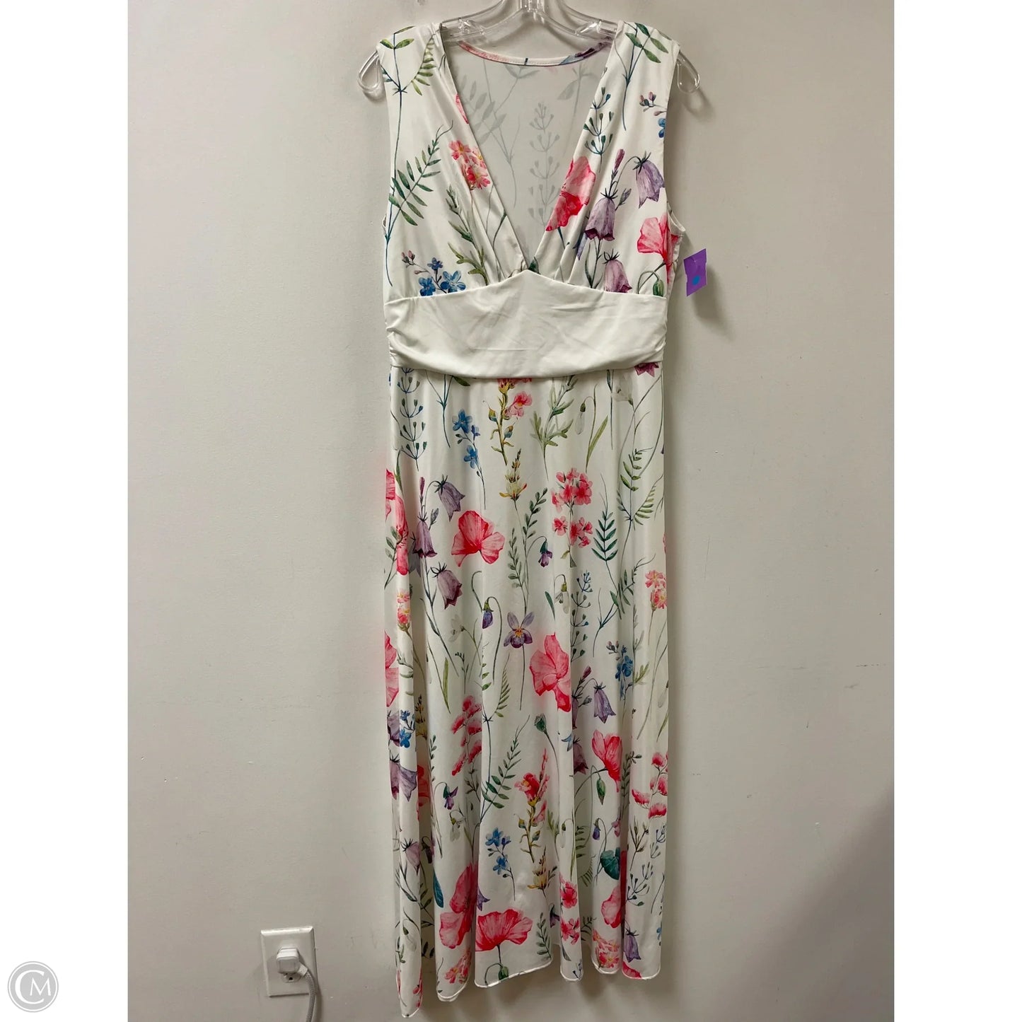 Dress Casual Maxi By Clothes Mentor In Cream, Size: Xl