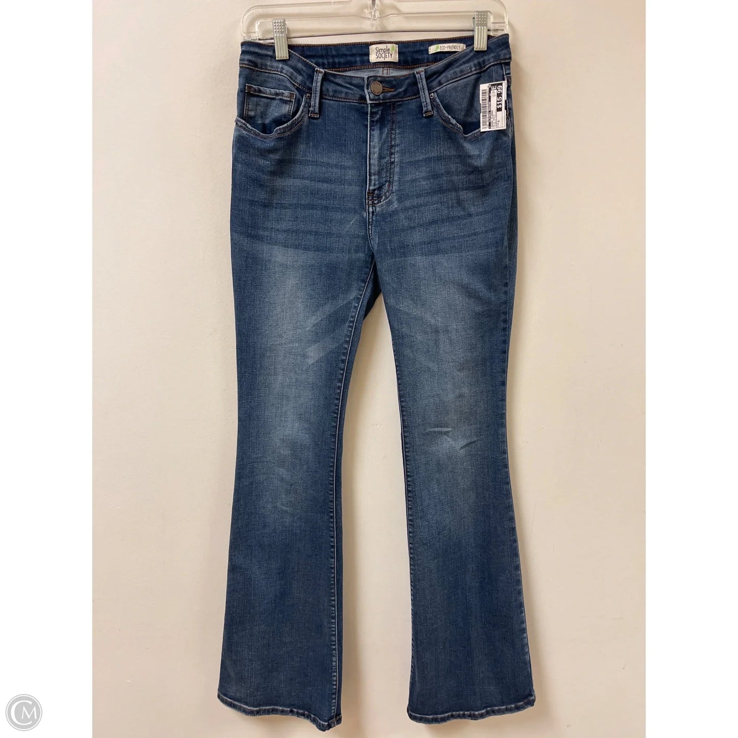Jeans Flared By Clothes Mentor In Blue Denim, Size: 8