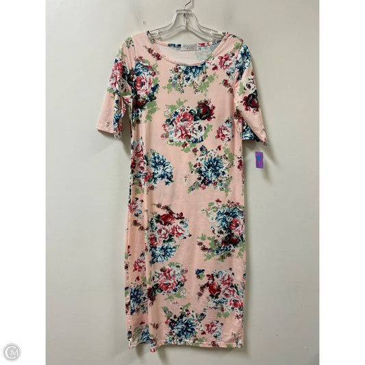 Dress Casual Midi By Clothes Mentor In Pink, Size: M