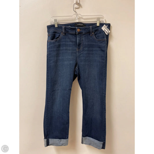 Jeans Cropped By Liverpool In Blue Denim, Size: 14