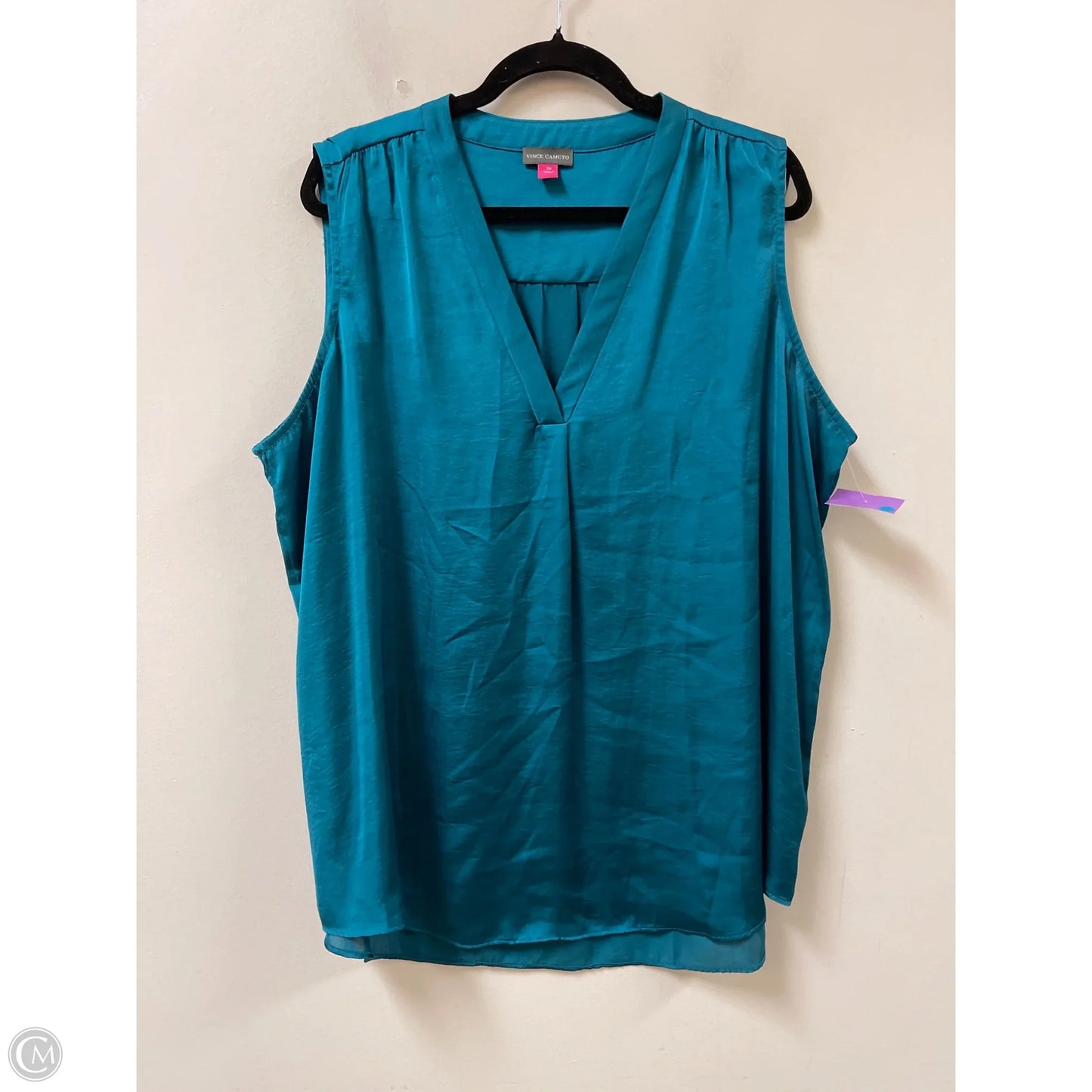Top Sleeveless By Vince Camuto In Teal, Size: 2x