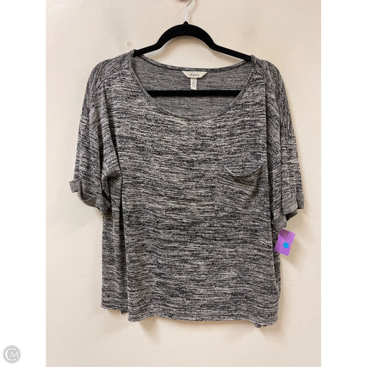 Top Short Sleeve By Soma In Grey, Size: L