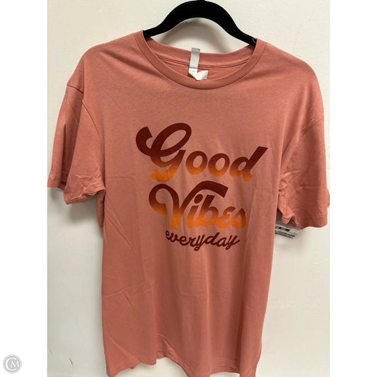 Top Short Sleeve By Clothes Mentor In Pink, Size: M
