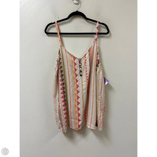 Top Sleeveless By Sonoma In Multi-colored, Size: 2x