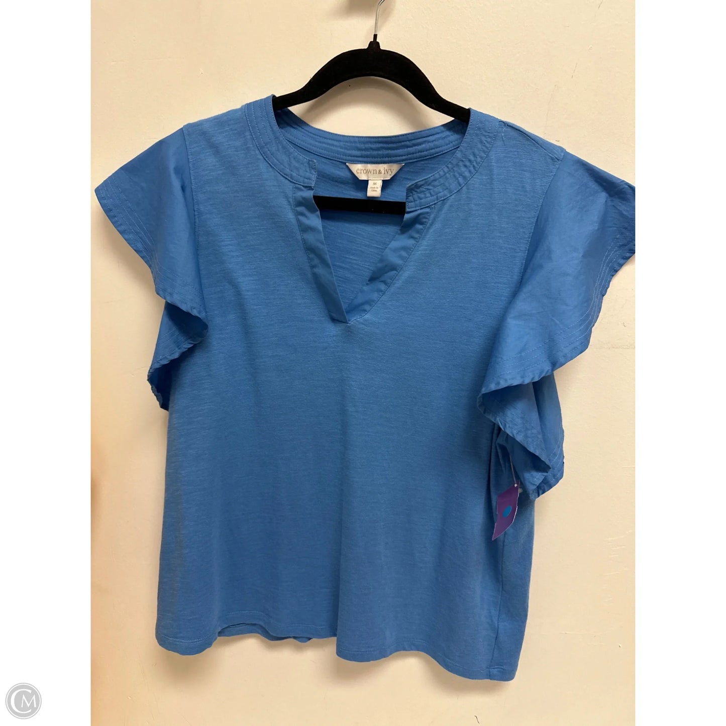 Top Sleeveless By Crown And Ivy In Blue, Size: M