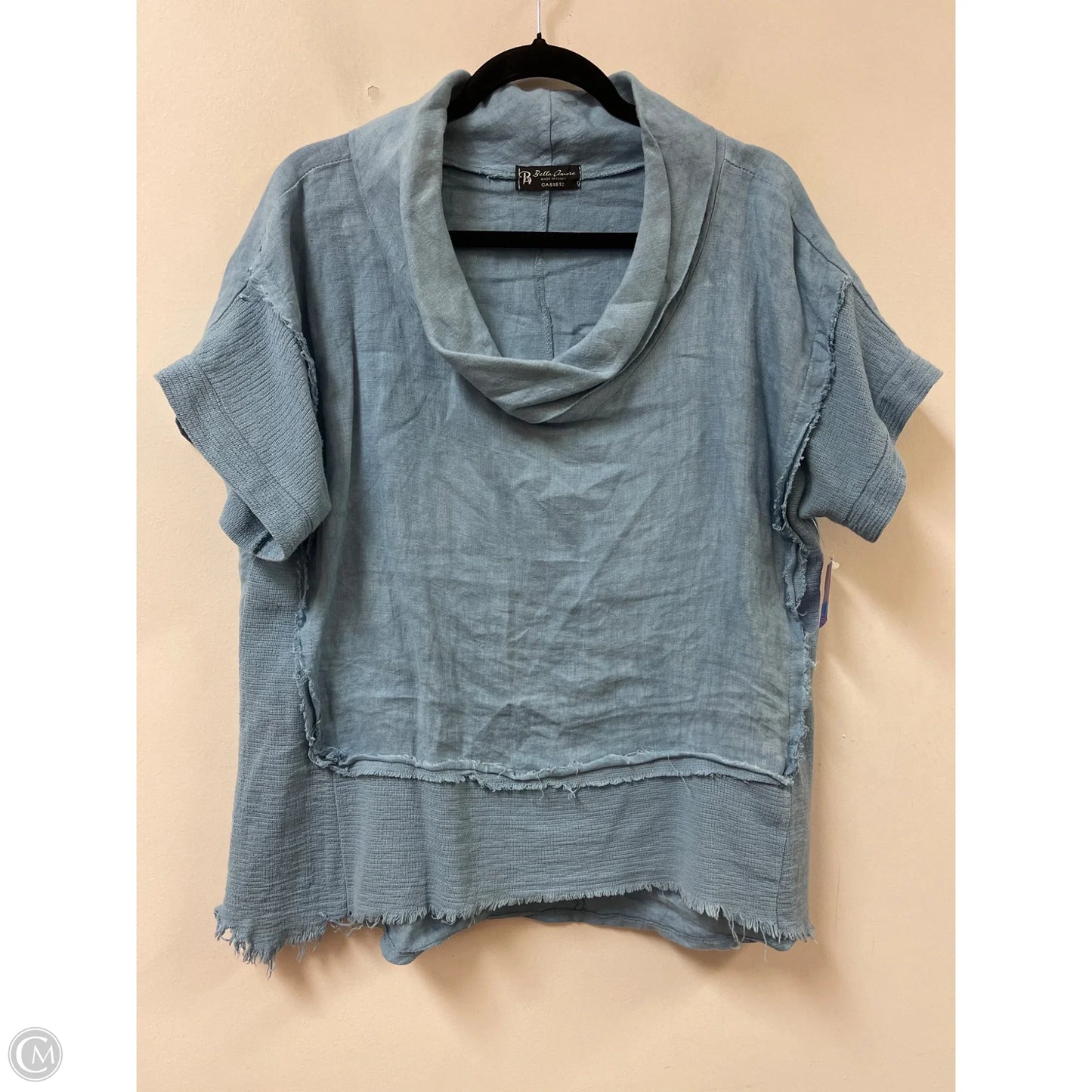Top Short Sleeve By Cma In Blue, Size: S
