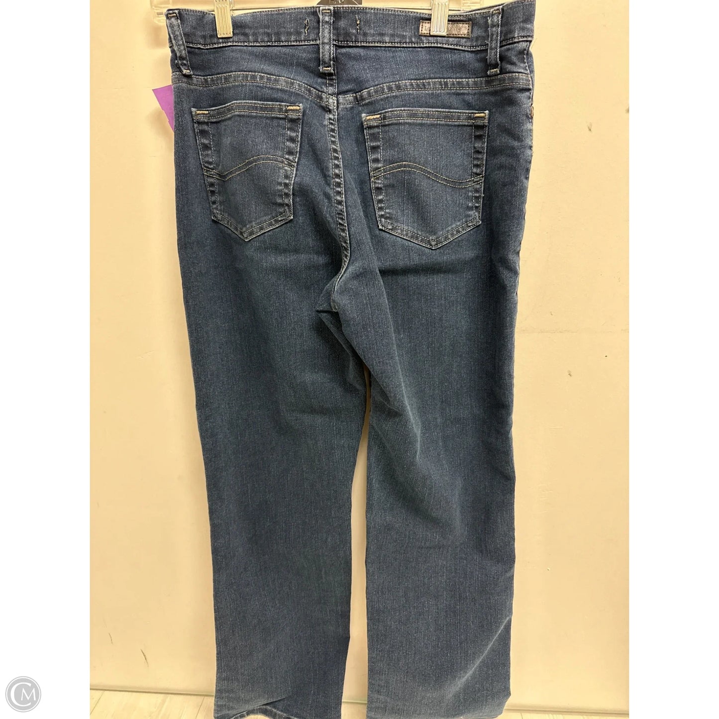Jeans Straight By Lee In Blue Denim, Size: 8p