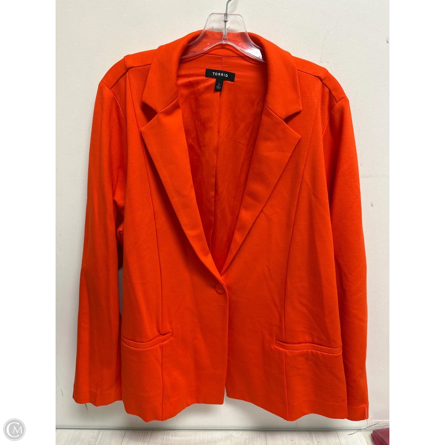 Blazer By Torrid In Orange, Size: 2x