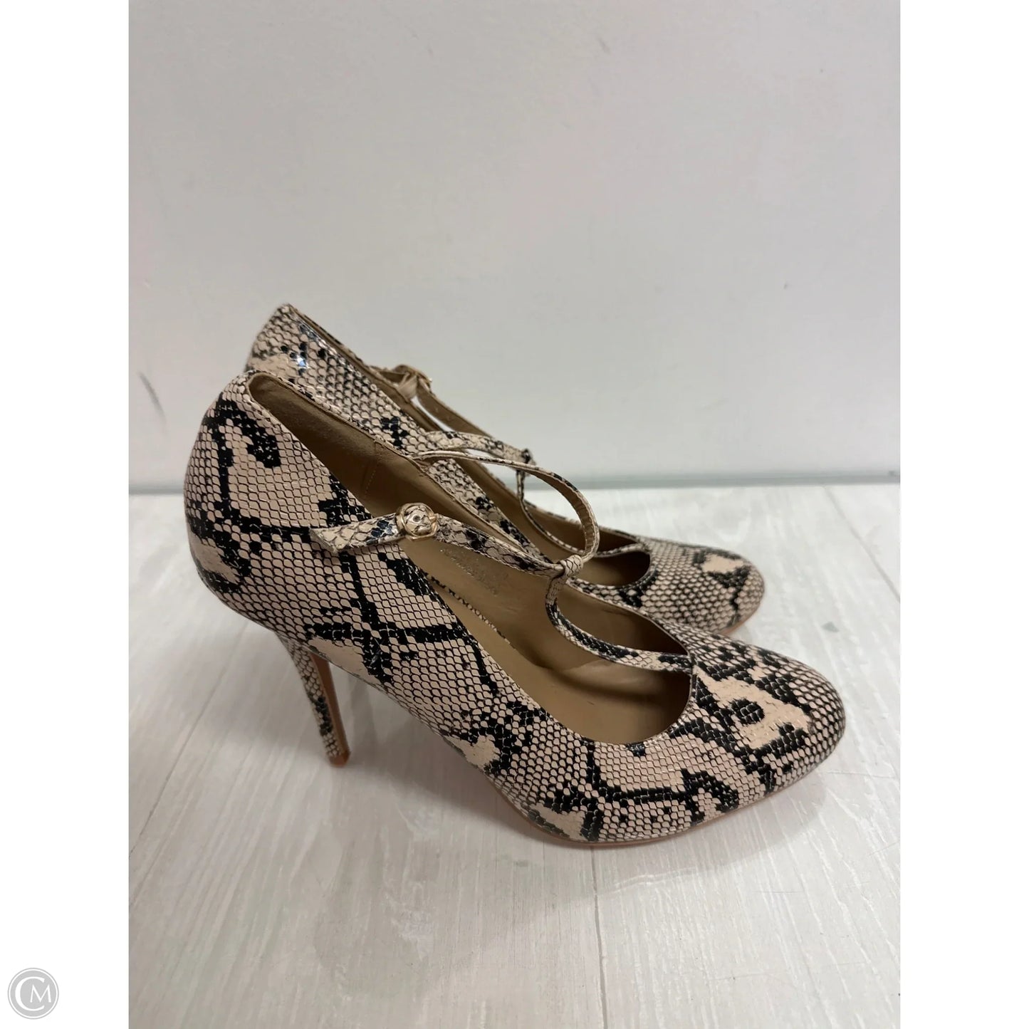 Shoes Heels Stiletto By Clothes Mentor In Snakeskin Print, Size: 10