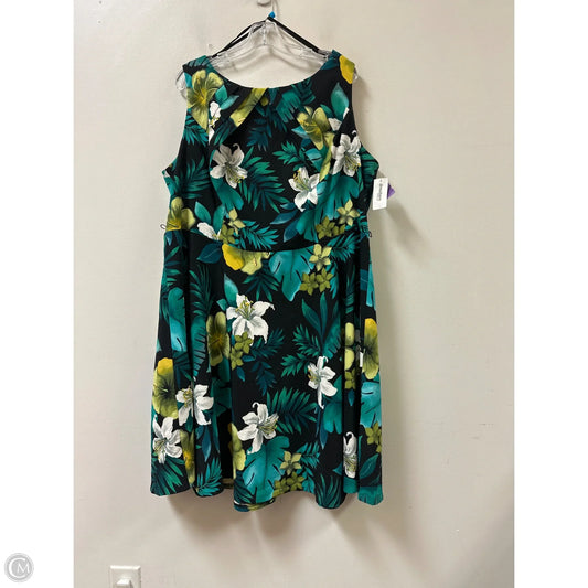 Dress Casual Short By Dressbarn In Green, Size: 3x