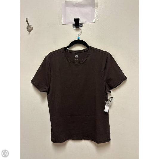 Top Short Sleeve Basic By Gap In Brown, Size: Xl