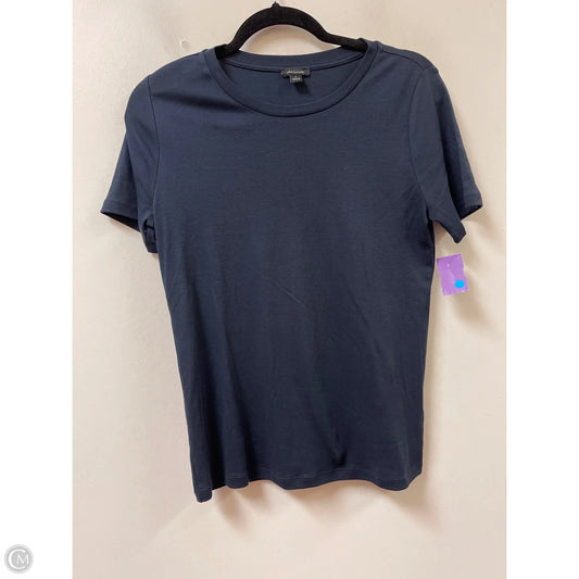 Top Short Sleeve Basic By Ann Taylor In Navy, Size: S