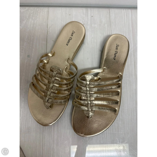 Sandals Flats By Sundance In Gold, Size: 8