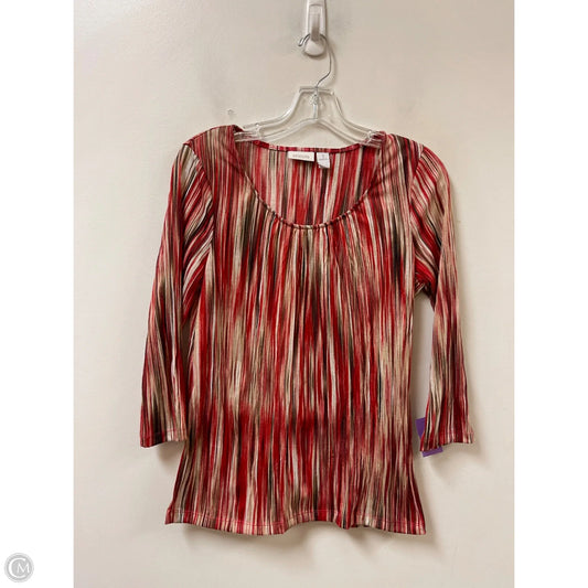 Top Long Sleeve By Chicos In Red, Size: M