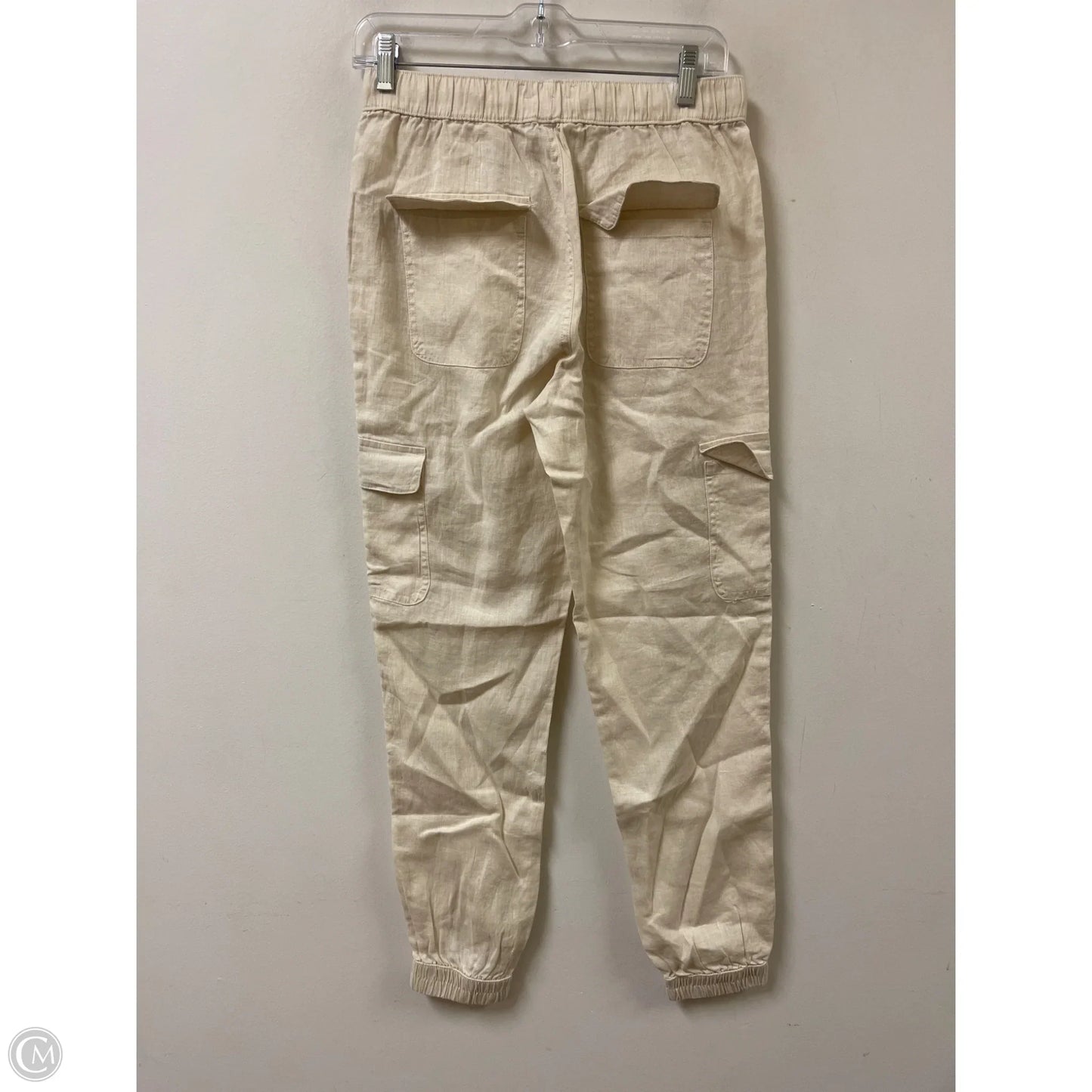 Pants Linen By Nicole Miller In Tan, Size: 4