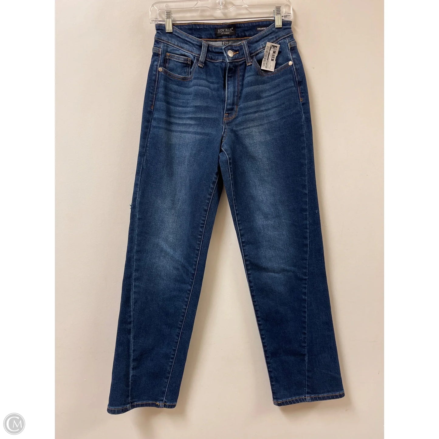 Jeans Straight By Judy Blue In Blue Denim, Size: 4