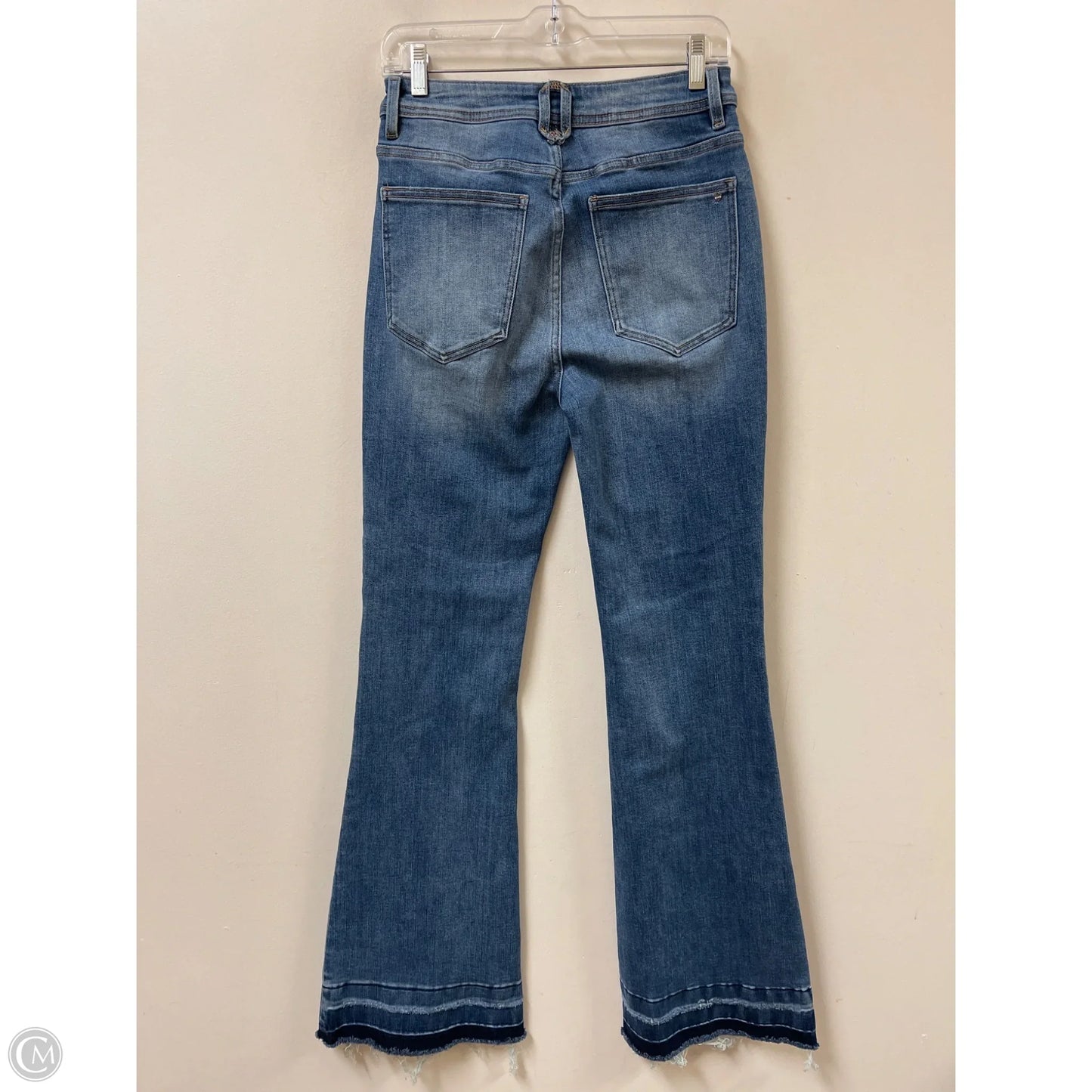 Jeans Flared By Micas In Blue Denim, Size: 4