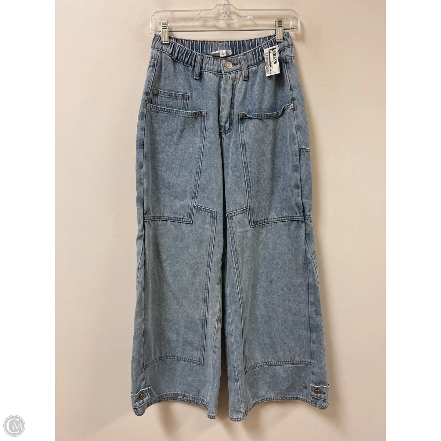 Jeans Wide Leg By Ee Some In Blue Denim, Size: 4