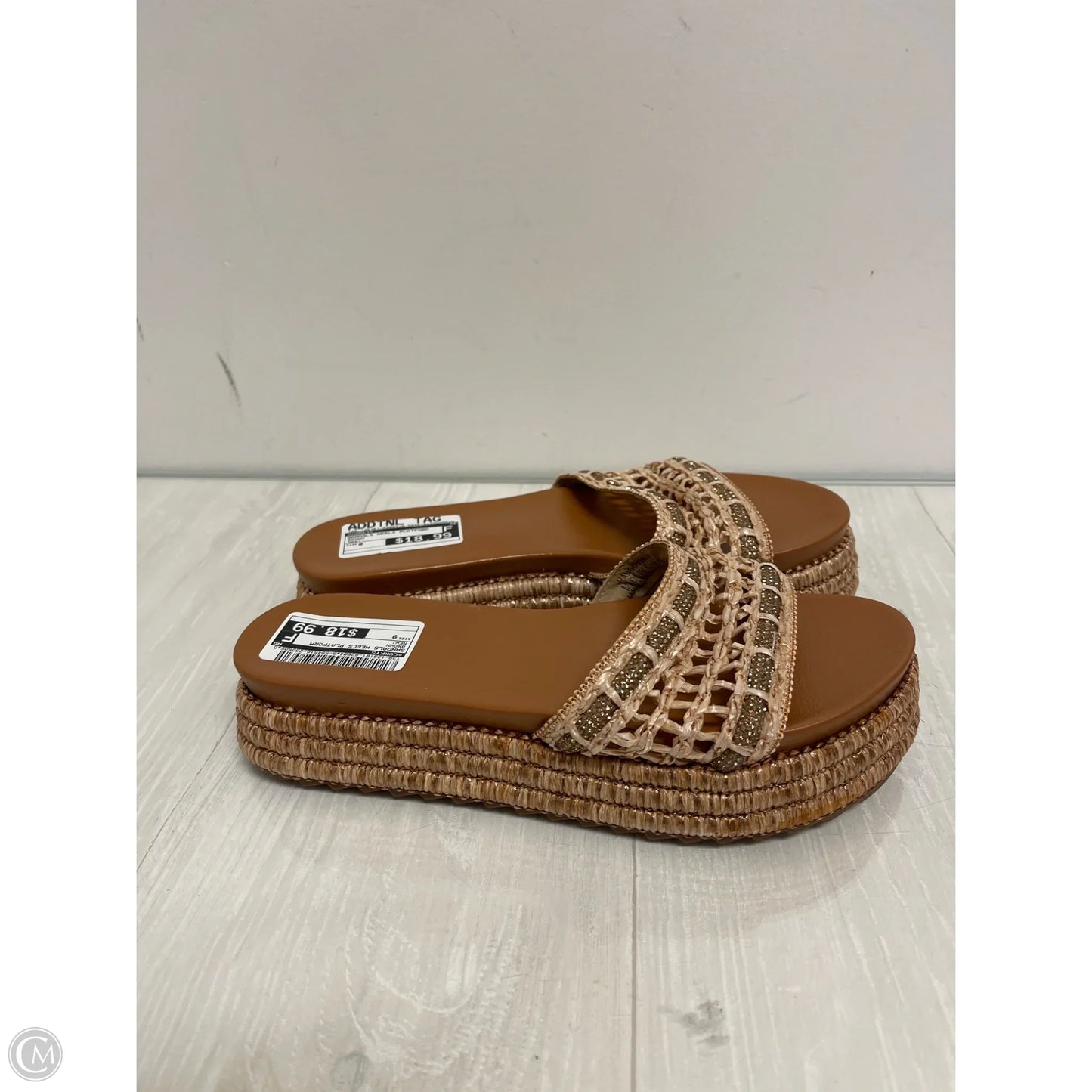 Sandals Heels Platform By Corkys In Brown, Size: 9
