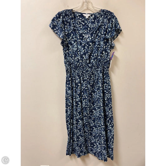 Dress Casual Maxi By Time And Tru In Blue, Size: M