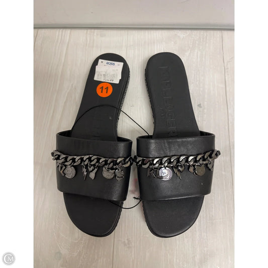 Sandals Designer By Karl Lagerfeld In Black, Size: 11
