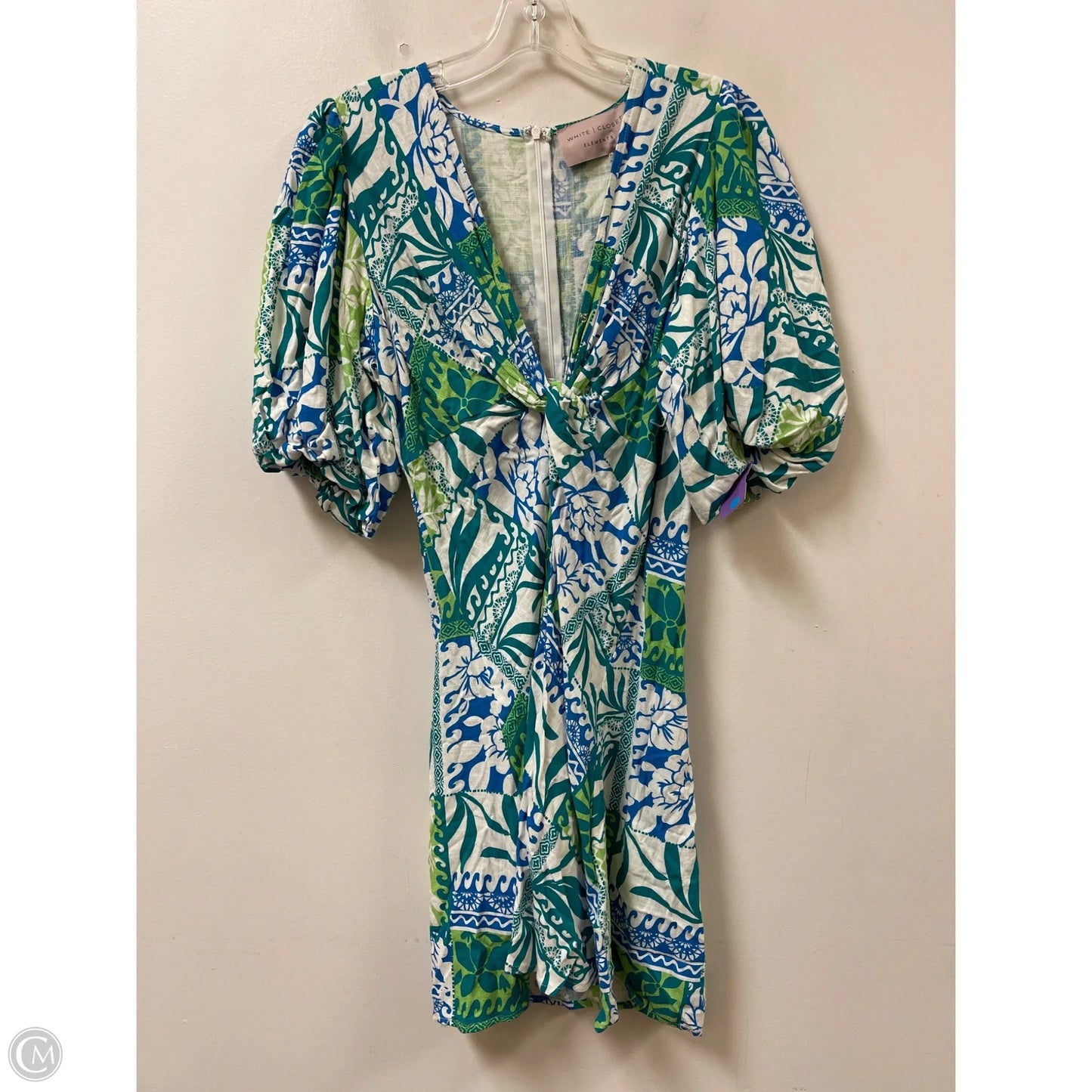 Dress Party Short By Clothes Mentor In Blue & Green, Size: M