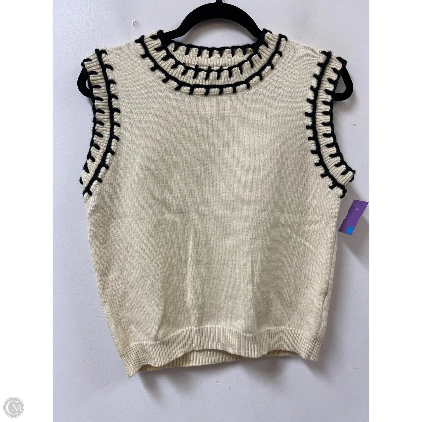Sweater Short Sleeve By Strut & Bolt In Cream, Size: S