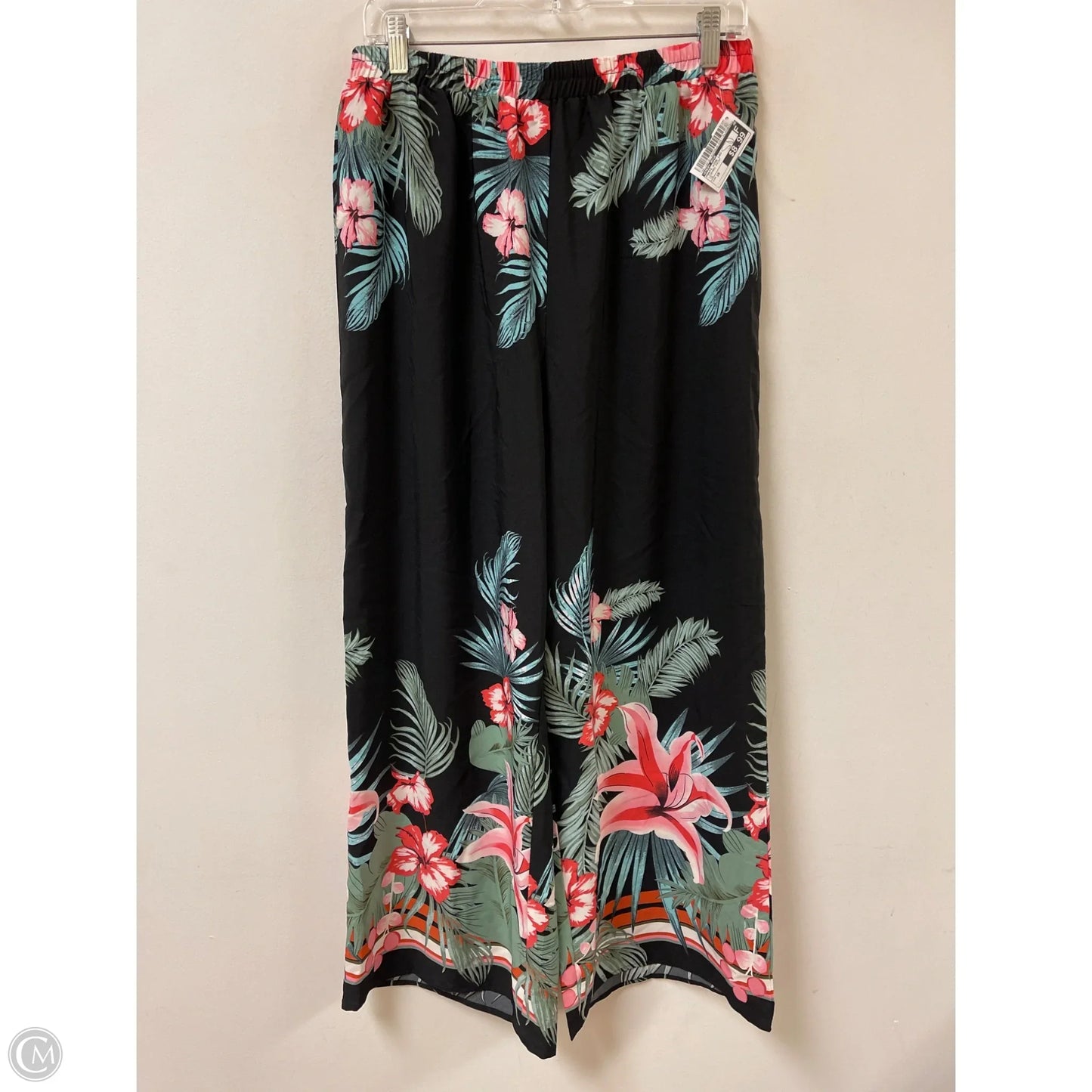 Pants Wide Leg By Emery Rose In Leopard Print, Size: 16